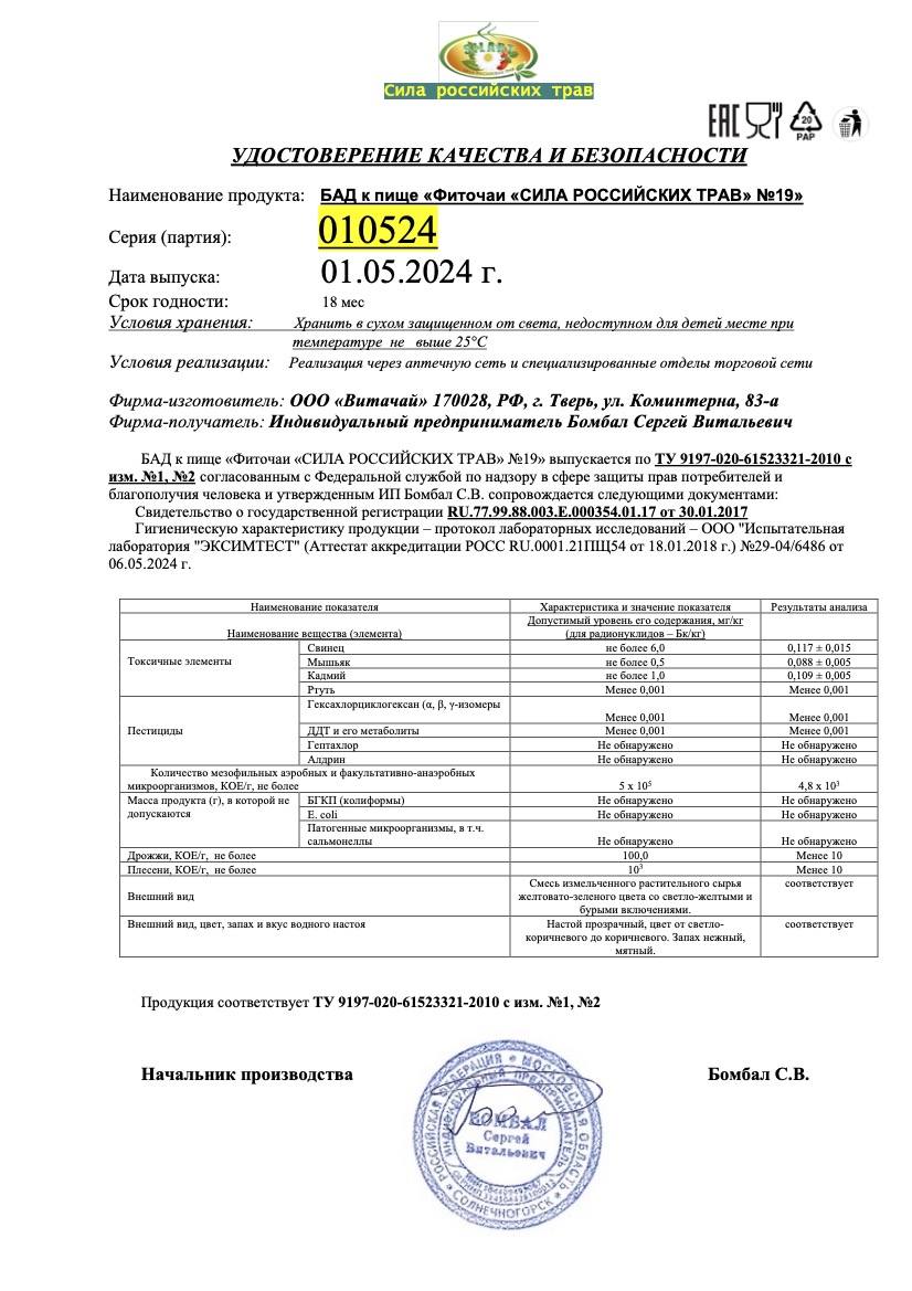 Паспорт №052024
